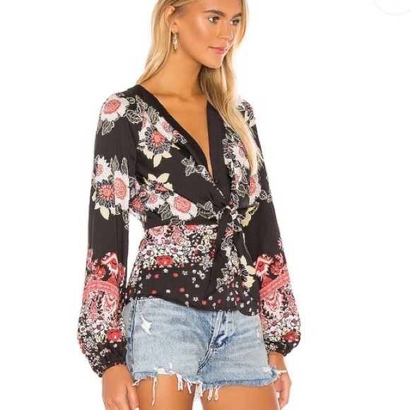 Free People Tops - New Free People Run Free Floral Top